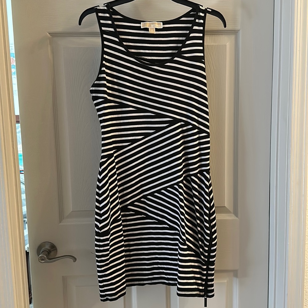 B/W striped sundress